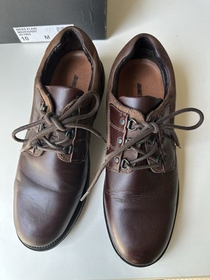 Johnston & Murphy Upton Plain Toe, Wide Shoe, Dress Casual Lace-up, Tan Full Gra