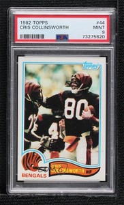 1982 Topps Cris Collinsworth #44 PSA 9 MINT Rookie RC