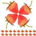  45 Pcs Artificial Strawberries Strawberry Centerpieces Fake Fruit Decor