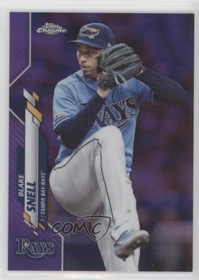 2020 Topps Chrome Purple Refractor 49/299 Blake Snell #68 0c6