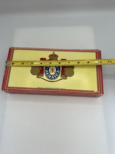 Royal Jamaica leere Zigarrenkiste Dominikanische Republik Vintage 10x5" Aufbewahrung Dekor - Bild 8 von 9