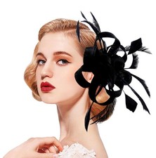 Fascinator Hat Headpiece Womens 20s 50s Headband for Derby/Wedding/Cocktail