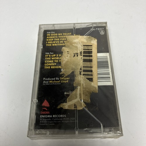 Stryper In God We Trust Cassette SEALED old stock 1988 Enigma Records Hard Rock - Picture 3 of 4