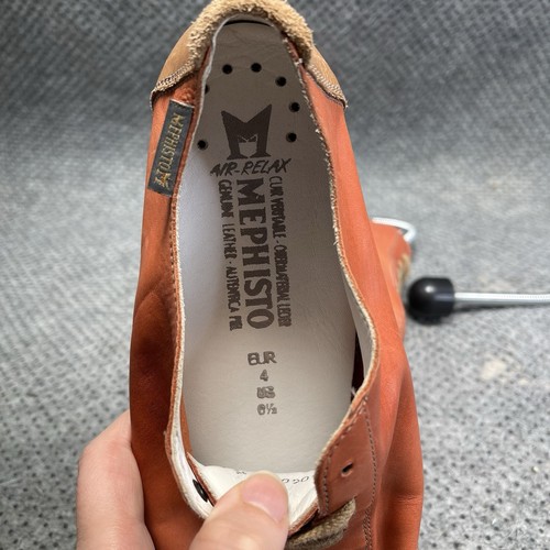 Mephisto Becky Light Redish Orange  Leather Shoes Size 6.5 Women’s - Picture 8 of 8