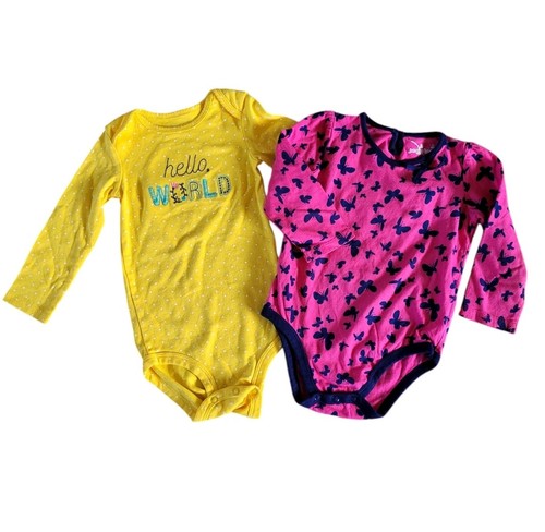 2 Stück Carter's Baby Mädchen 18 Monate Einteiler Paket Langarm Jumping Beans Herbst