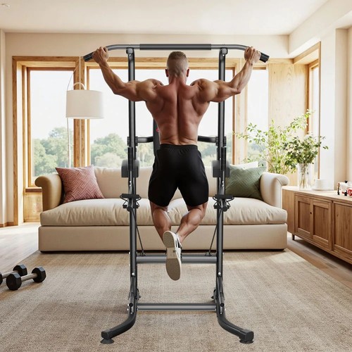 Power Tower Dip Station Pull Up Bar Multi-Function Push Up Equipment Home Gym A+ - Picture 7 of 18