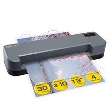 13-Inch Thermal Laminator & Foil Applicator, 3–10 Mil, 4-Roller Commercial La...