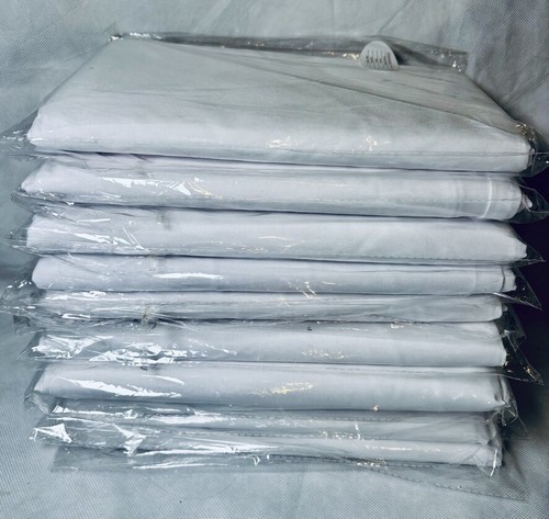 10 pc White Tablecloth Round 90 Inch Party, Wedding, Catering 90” New! 10 PACK!