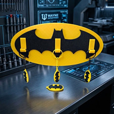 Batman Logo Schlüsselhalter mit 3 Haken, Sch...