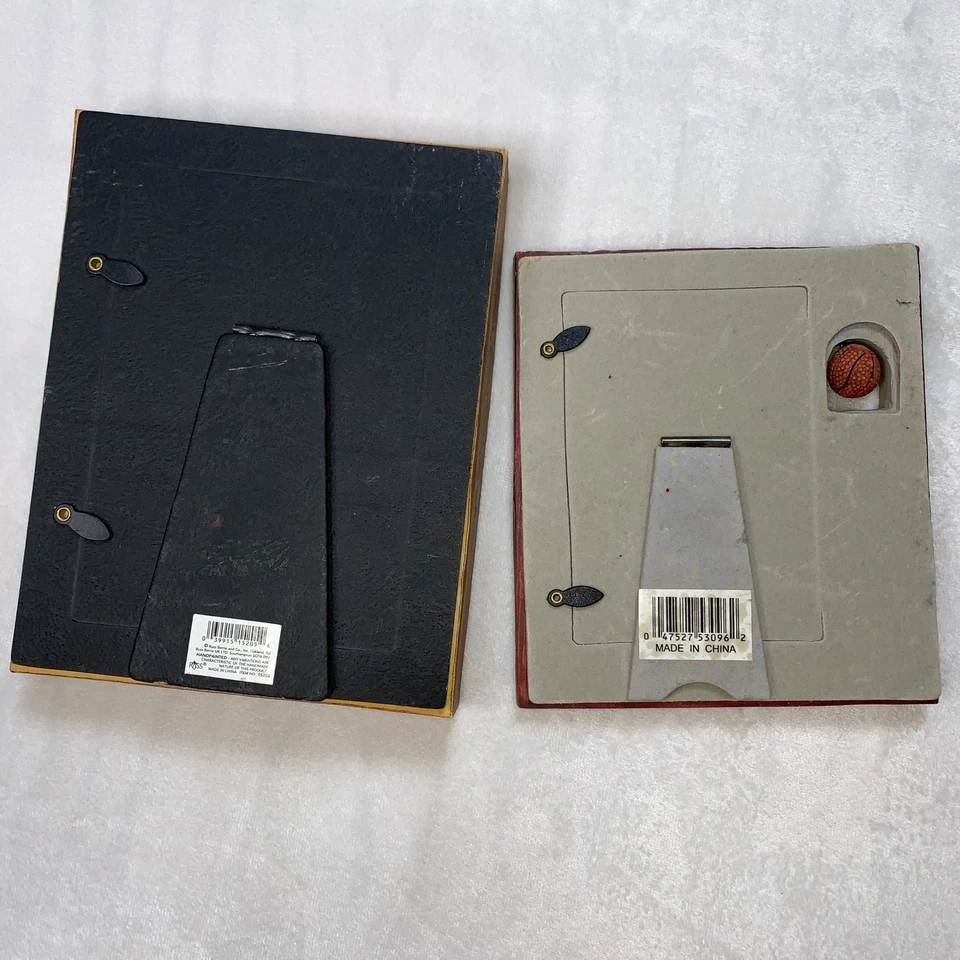 Lote de marcos de fotos de baloncesto decoración de pared exhibición de fotos Russ Berrie pintado a mano Foto 2 de 4