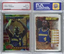 1993-94 Topps Finest Chris Webber #212 PSA 9 MINT (OC) Rookie RC HOF