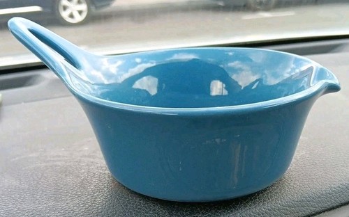 Figgio Flint Turi Daisy Norway Design Blue Skillet Baking Dish Porcelain Soup 5" - Picture 5 of 7