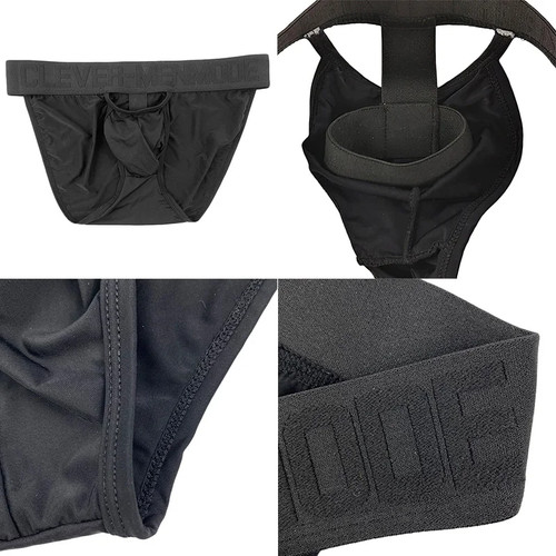 CLEVER-MENMODE Slip Uomo Sexy O-Ring Elefante Naso Seta Ghiaccio Uomo Ultra Sottile - Foto 12 di 26