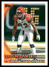 2010 Topps #182 Johnathan Joseph Cincinnati Bengals football card