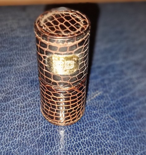 um 1938 - seltener Hermes französischer Lederduft Parfum Flakon Halter