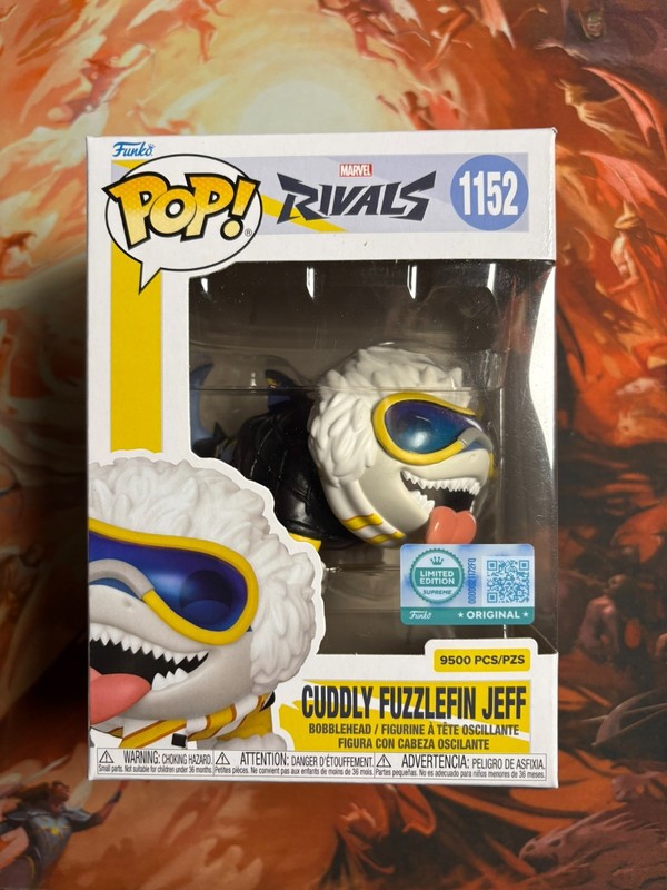 Funko Pop! Vinyl Marvel Rivals #1152 Cuddly Fuzzlefin Jeff - LE 9500
