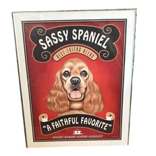 Retro Pets Coffee Cocker Spaniel "Sassy Spaniel" 8x10 Print by Krista Brooks NIP
