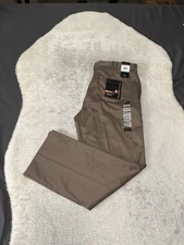 New Perry Ellis Portfolio Sandstone No Iron Mens Trousers Size 34x30