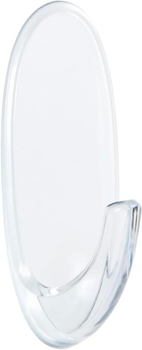 Command Large Hook, Pack 1 Hook and 2 Adhesive Strips, Transparent - L, Clear - Bild 11 von 12