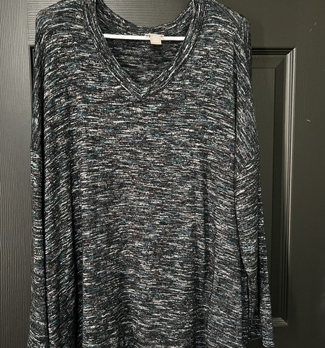 Top Chicos taglia 3 manica lunga grigio screziato scuro super morbido e accogliente - Foto 1 di 7