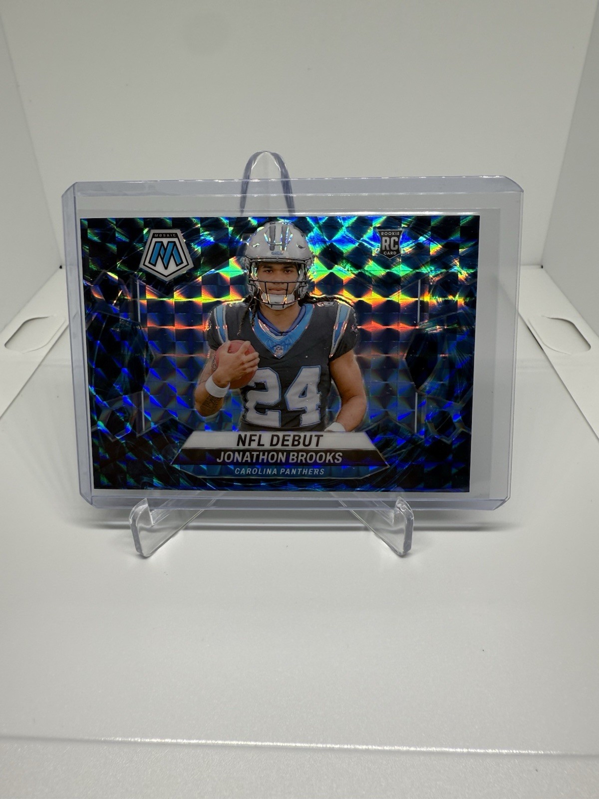 2024 Panini Mosaic - NFL Debut Jonathon Brooks #276 Genesis Mosaic Prizm (RC)