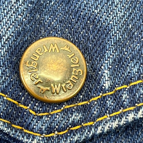 Vintage 80'S Wrangler Denim Jacket Made in USA MediuM Wash Trucker Jean Coat - Picture 7 of 13