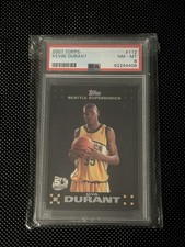 2007 Topps Kevin Durant PSA 8 Rookie Card #112 Seattle Supersonics
