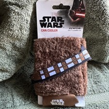 Star Wars Chewbacca Furry Can and Bottle Cooler Brown - Coozie
