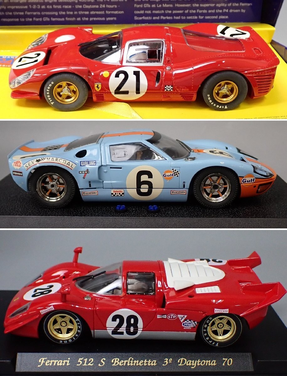 スケレ スロットカー 1/32 フォードGT40vsフェラーリ330P4 ペア スケレ スロットカー 1/32 フォードGT40vsフェラーリ330P4 ペア