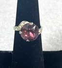 Vintage Estate Ring Size 6 Smokey Purple Stone   Jewelry #121525D