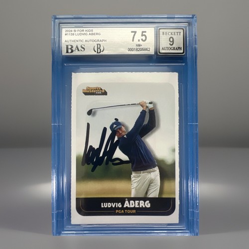 2024 Sports Illustrated for Kids Ludvig Aberg RC Auto 9 Signed BGS 7.5 Ryder Cup - Picture 1 of 9