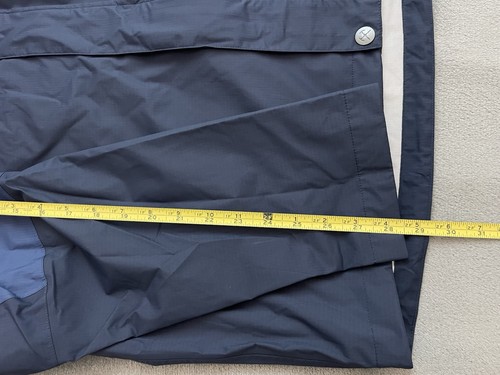 REI Rainier Regenjacke Neu mit Etikett Navy Herren L wasserdicht winddicht atmungsaktiv Spitze 2,5L - Bild 9 von 11
