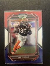 2022 Panini Prizm Tee Higgins #59 Red White Blue Prizm Cincinnati Bengals