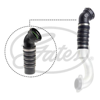 Charger Air Hose for BMW GATES 09-0197 - Picture 2 of 3