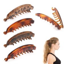 Bananenspange Haare 4 Stück, Banana Clip Vintage, Bananen Haarspangen Damen