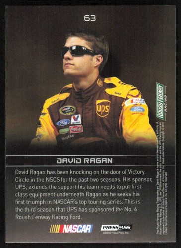 David Ragan 2010 Press Pass Premium # 63 Suited Up - Picture 2 of 2