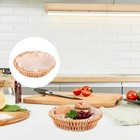 Natural Weaving Basket Wicker Basket Hollow Out Bread Box portable basket