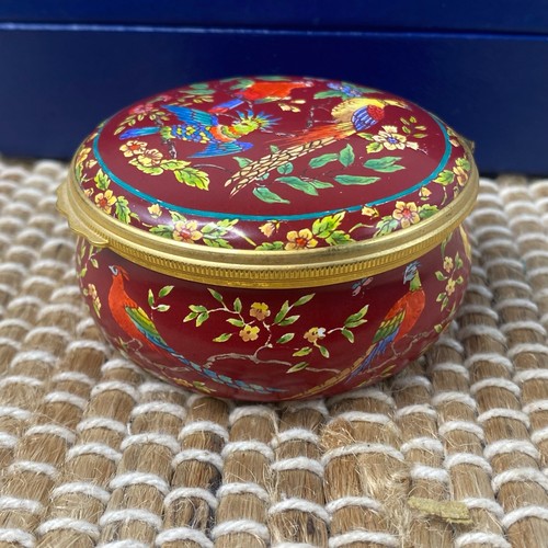 Halcyon Days Enamels Trinket Box - Bird Theme - Original Box - Picture 12 of 14