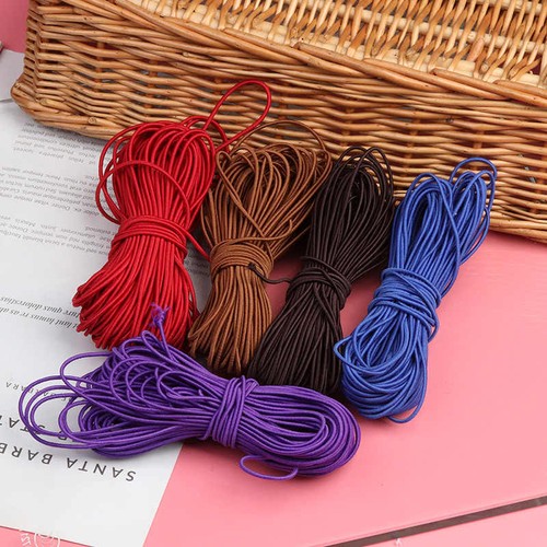 25 Colour Round Elastic Cord Stretch Tension Band for Sewing Craft DIY 1.5mm Dia - Picture 7 of 37
