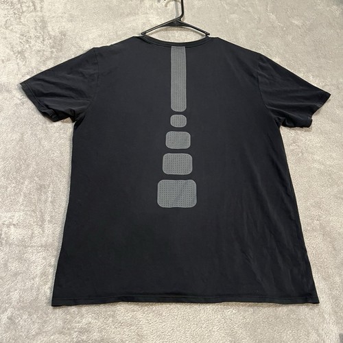 Nike Elite Shirt MEns Large Black Short Sleeve Athletic Performance Shirt - Picture 6 of 8