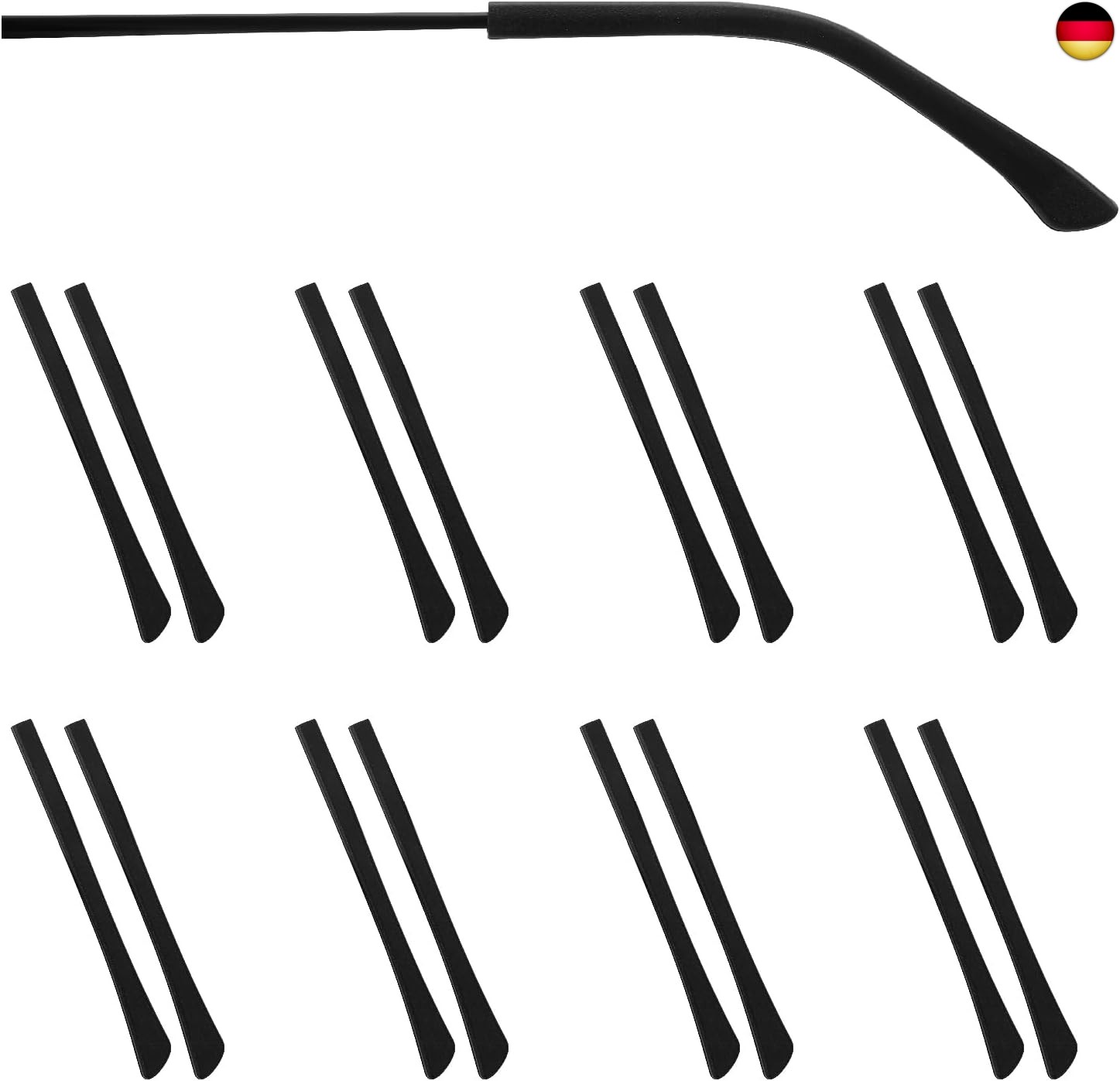 YUXIANLB 8 Paar Brillenbügel Silikon Brillenbügel Ohrstöpsel Ersatzhülse Für Dün