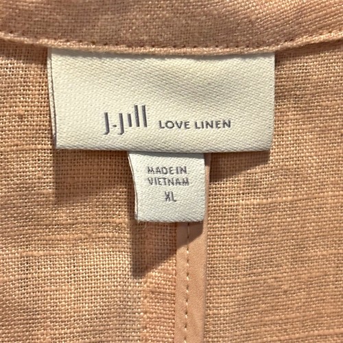 J. Jill Love Linen Peach Pink One Button Blazer - size XL - Picture 5 of 6