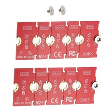 2Pcs M2 M.2 NGFF/NVME Length Extend Adapter 2230, 2242, 2260, 2280 SSD