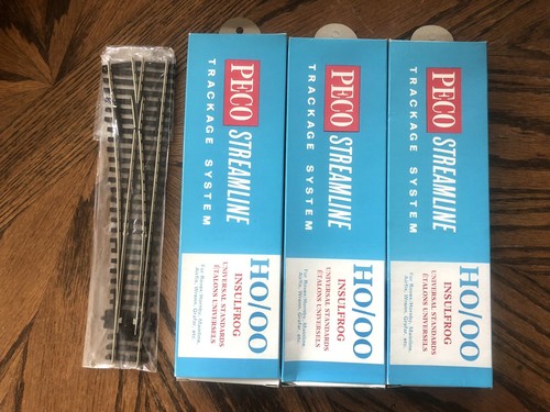 4x Puntos de rueda medianos Peco Streamline Insulfrog NS... 3x LH y 1x RH OO/HO Excelente - Imagen 6 de 6