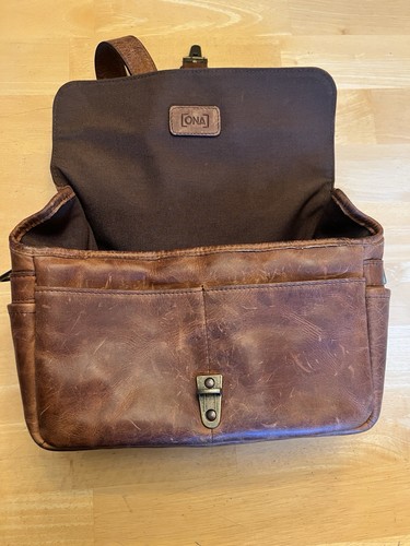 ONA The Bowery Camera Messenger Bag - Antique Cognac Leather used See details - Picture 2 of 7