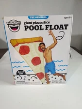 BIG MOUTH Giant  Pizza Pepperoni Slice Pool Float 6 FT Tall Swim Tube Raft