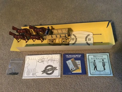 Gran Bretaña 8873 American Civil War Union Army 4 caballos vagón de suministro y 2 tripulantes - Imagen 1 de 11