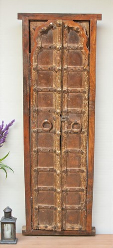 Antique Wooden Large Tall Window Panels With Frame Original Old Very Fine - Picture 1 of 7