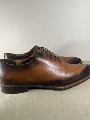 Mezlan Echtleder elegante Schuhe Dietro ganz geschnitten Schnürschuhe Oxford hellbraun braun 13 - Bild 4 von 12