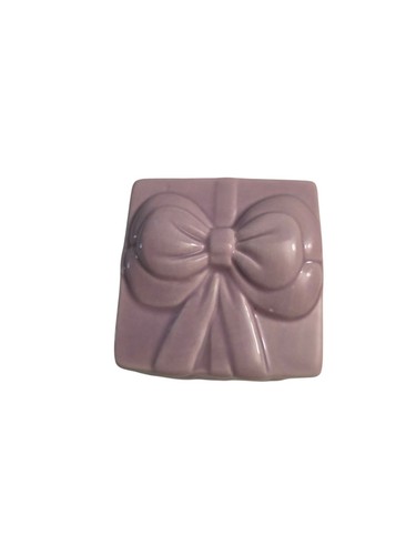 Mystery Jewelry Jar Lavender Ceramic Cube Bow Wearable Mixed Materials - Picture 5 of 6